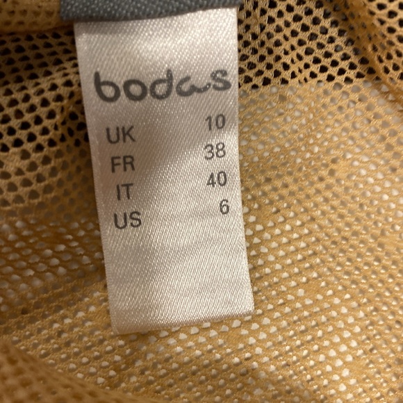 BODAS mesh sheer panty nude brown size 6 lot - Picture 2 of 2